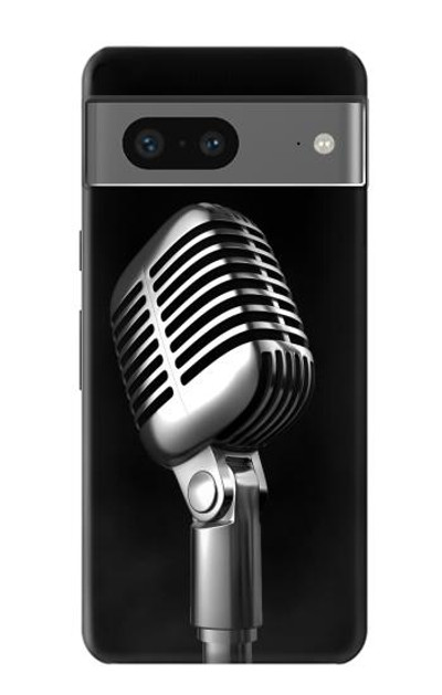 S1672 Retro Microphone Jazz Music Case Cover Custodia per Google Pixel 7a