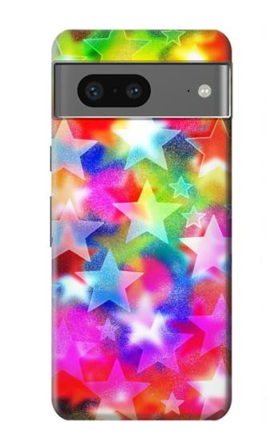 S3292 Colourful Disco Star Case Cover Custodia per Google Pixel 7a
