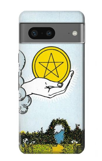 S3722 Tarot Card Ace of Pentacles Coins Case Cover Custodia per Google Pixel 7a