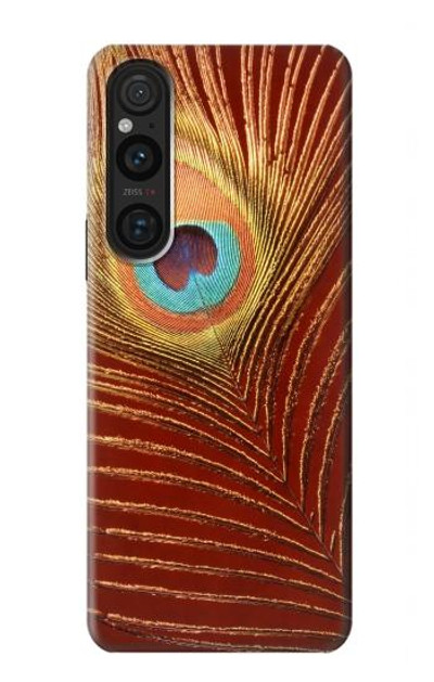 S0512 Peacock Case Cover Custodia per Sony Xperia 1 V S0512 Peacock Case Cover Custodia per Sony Xperia 1 V