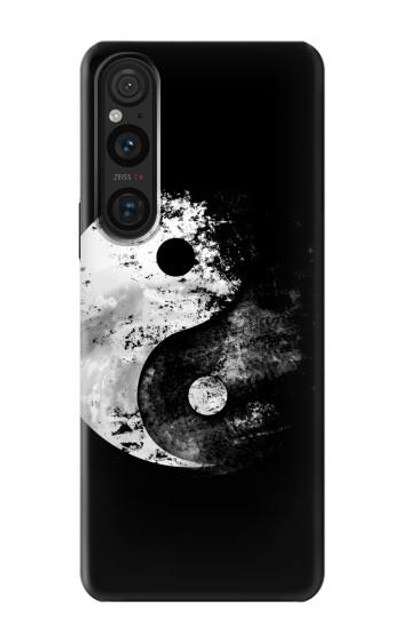 S1372 Moon Yin-Yang Case Cover Custodia per Sony Xperia 1 V S1372 Moon Yin-Yang Case Cover Custodia per Sony Xperia 1 V