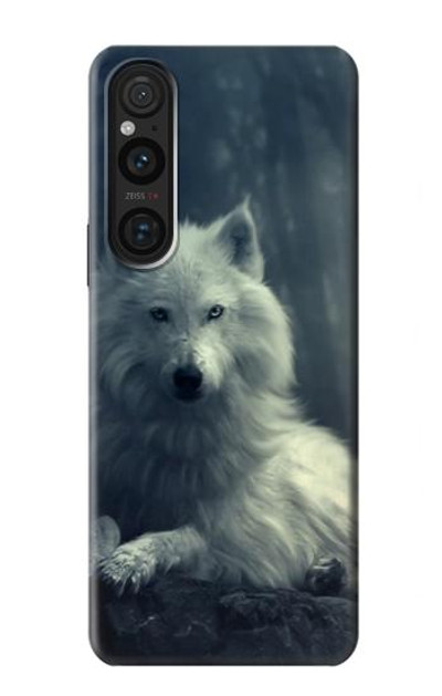 S1516 White Wolf Case Cover Custodia per Sony Xperia 1 V