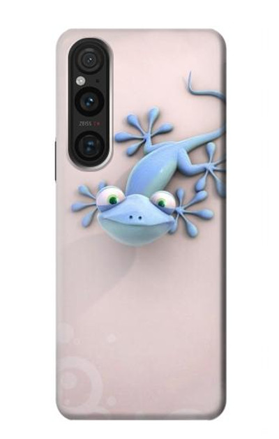 S1631 Funny Gecko Lizard Case Cover Custodia per Sony Xperia 1 V S1631 Funny Gecko Lizard Case Cover Custodia per Sony Xperia 1 V