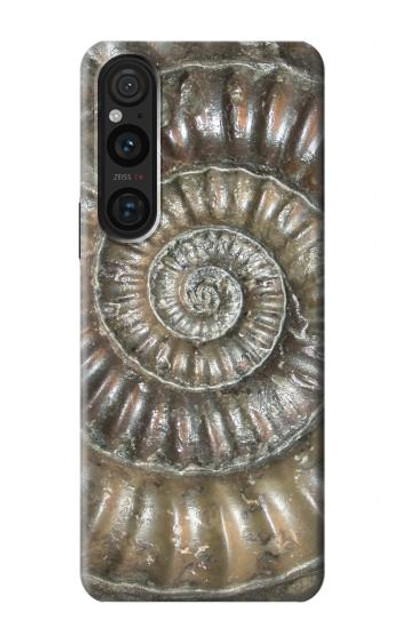 S1788 Ammonite Fossil Case Cover Custodia per Sony Xperia 1 V S1788 Ammonite Fossil Case Cover Custodia per Sony Xperia 1 V