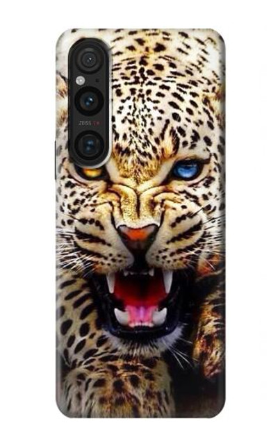 S1932 Blue Eyed Leopard Case Cover Custodia per Sony Xperia 1 V
