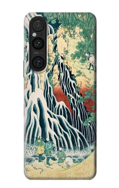 S2491 Hokusai Kirifuri Waterfall at Kurokami Case Cover Custodia per Sony Xperia 1 V S2491 Hokusai Kirifuri Waterfall at Kurokami Case Cover Custodia per Sony Xperia 1 V