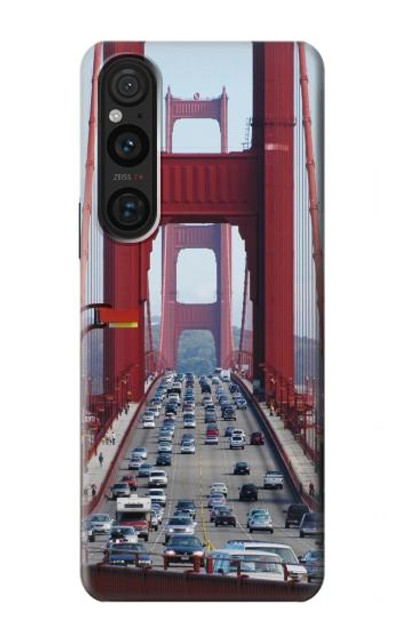 S2637 Golden Gate Bridge Case Cover Custodia per Sony Xperia 1 V S2637 Golden Gate Bridge Case Cover Custodia per Sony Xperia 1 V