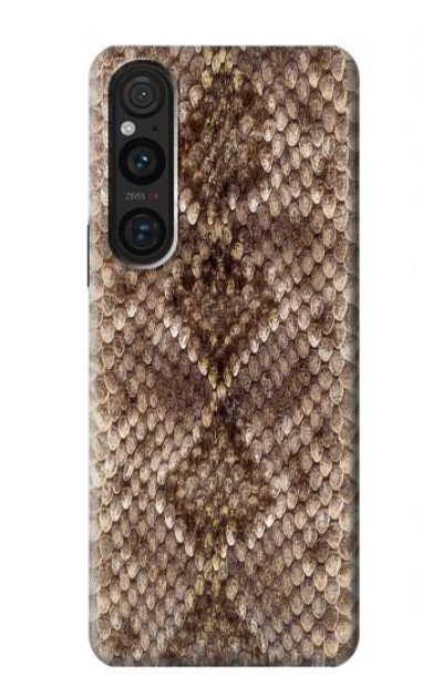 S2875 Rattle Snake Skin Graphic Printed Case Cover Custodia per Sony Xperia 1 V