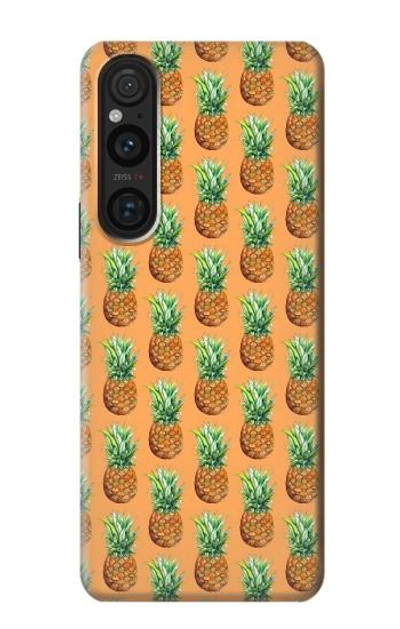 S3258 Pineapple Pattern Case Cover Custodia per Sony Xperia 1 V