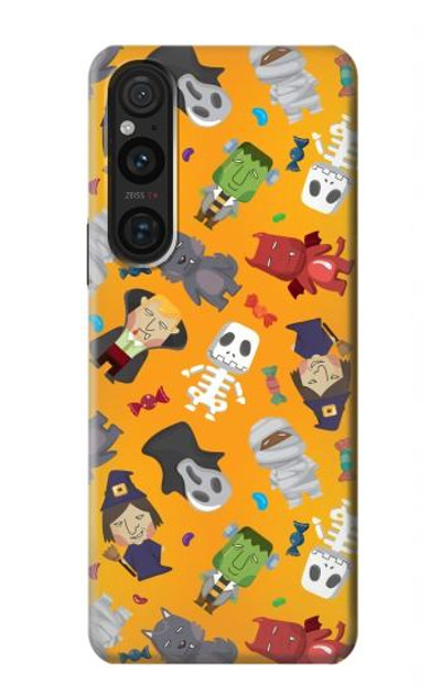 S3275 Cute Halloween Cartoon Pattern Case Cover Custodia per Sony Xperia 1 V