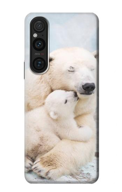 S3373 Polar Bear Hug Family Case Cover Custodia per Sony Xperia 1 V