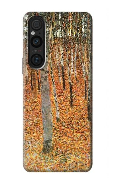 S3380 Gustav Klimt Birch Forest Case Cover Custodia per Sony Xperia 1 V