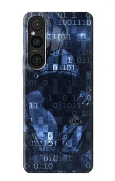 S3431 Digital Code Cyber Hacker Case Cover Custodia per Sony Xperia 1 V