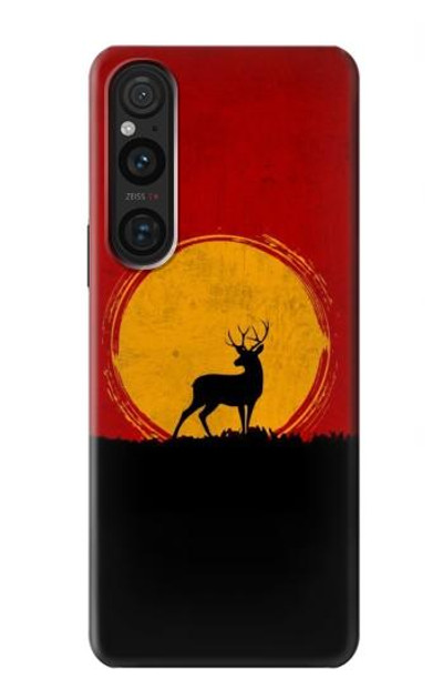 S3513 Deer Sunset Case Cover Custodia per Sony Xperia 1 V