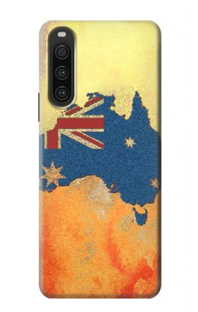 S2494 Australia Flag Map Rock Texture Case Cover Custodia per Sony Xperia 10 V