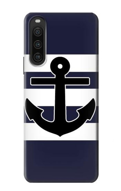 S2758 Anchor Navy Case Cover Custodia per Sony Xperia 10 V