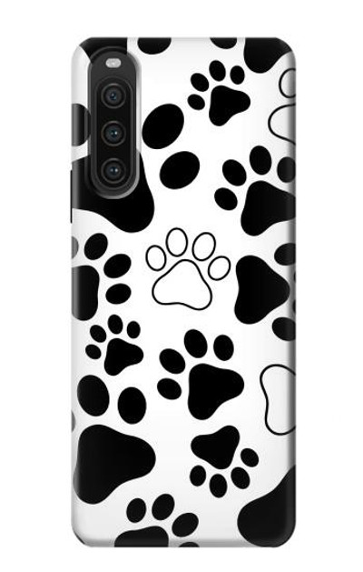 S2904 Dog Paw Prints Case Cover Custodia per Sony Xperia 10 V