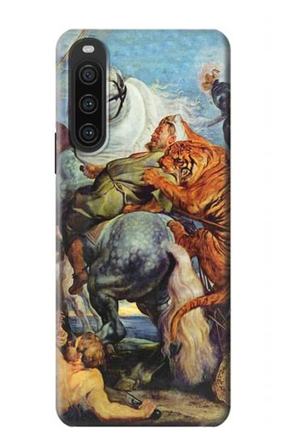 S3331 Peter Paul Rubens Tiger und Lowenjagd Case Cover Custodia per Sony Xperia 10 V