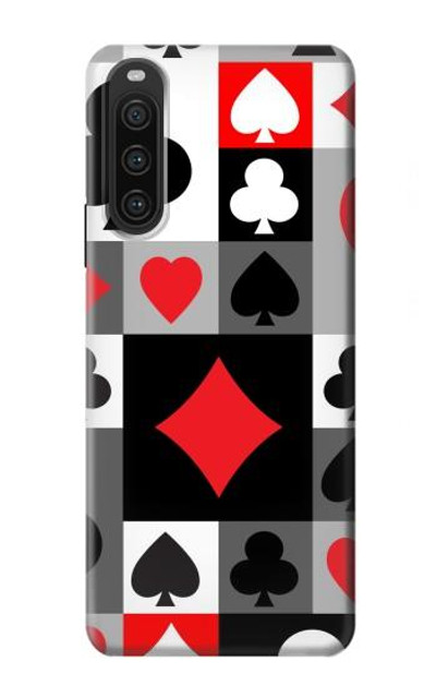 S3463 Poker Card Suit Case Cover Custodia per Sony Xperia 10 V S3463 Poker Card Suit Case Cover Custodia per Sony Xperia 10 V