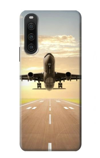 S3837 Airplane Take off Sunrise Case Cover Custodia per Sony Xperia 10 V