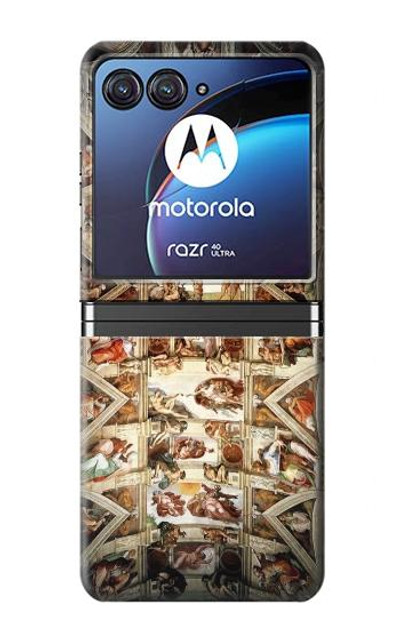 S0177 Michelangelo Chapel ceiling Case Cover Custodia per Motorola Razr 40 Ultra