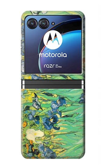 S0210 Van Gogh Irises Case Cover Custodia per Motorola Razr 40 Ultra