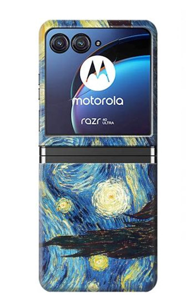 S0213 Van Gogh Starry Nights Case Cover Custodia per Motorola Razr 40 Ultra