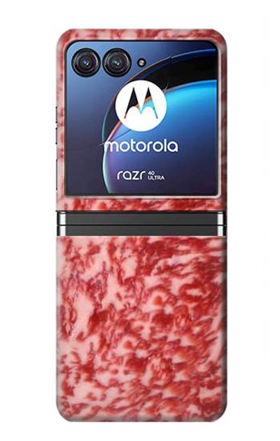 S0626 Kobe Beef Case Cover Custodia per Motorola Razr 40 Ultra