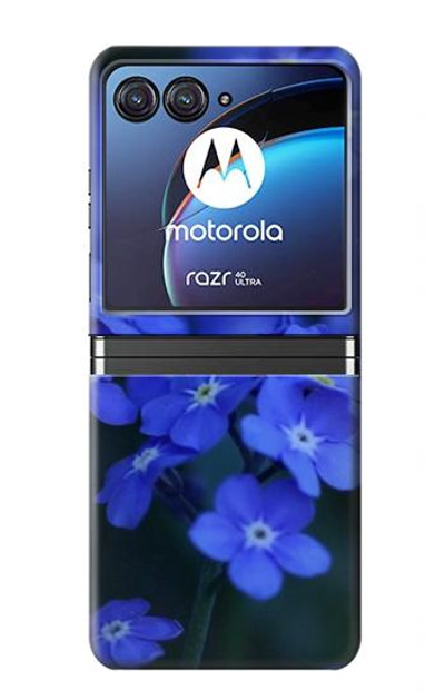 S0782 Forget me not Case Cover Custodia per Motorola Razr 40 Ultra