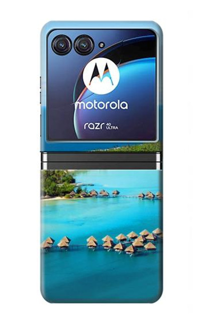 S0844 Bora Bora Island Case Cover Custodia per Motorola Razr 40 Ultra