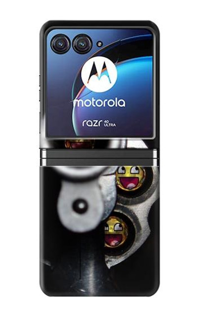 S1109 Smile Bullet Gun Case Cover Custodia per Motorola Razr 40 Ultra