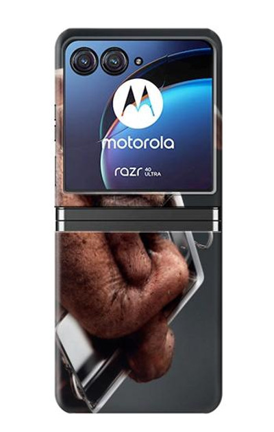 S1271 Crazy Cow Case Cover Custodia per Motorola Razr 40 Ultra