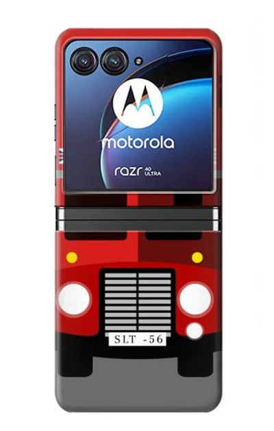 S2058 England British Double Decker Bus Case Cover Custodia per Motorola Razr 40 Ultra