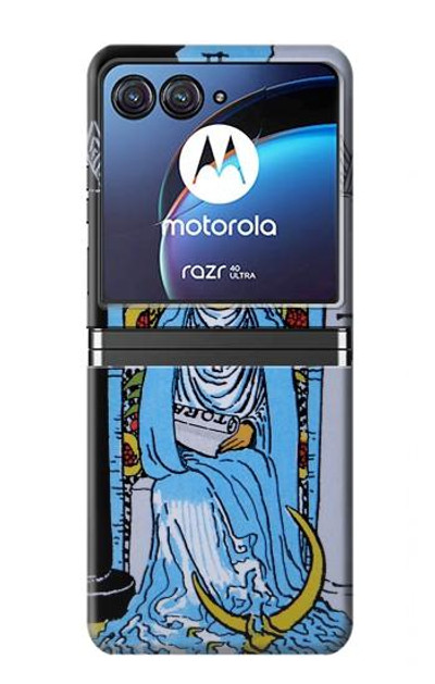 S2764 High Priestess Tarot Card Case Cover Custodia per Motorola Razr 40 Ultra
