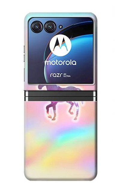 S3203 Rainbow Unicorn Case Cover Custodia per Motorola Razr 40 Ultra