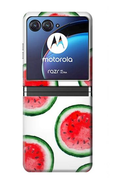 S3236 Watermelon Pattern Case Cover Custodia per Motorola Razr 40 Ultra