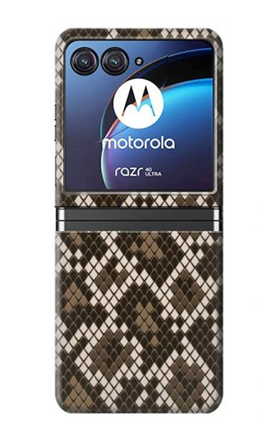 S3389 Seamless Snake Skin Pattern Graphic Case Cover Custodia per Motorola Razr 40 Ultra