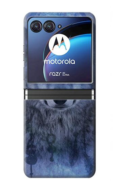 S3410 Wolf Dream Catcher Case Cover Custodia per Motorola Razr 40 Ultra