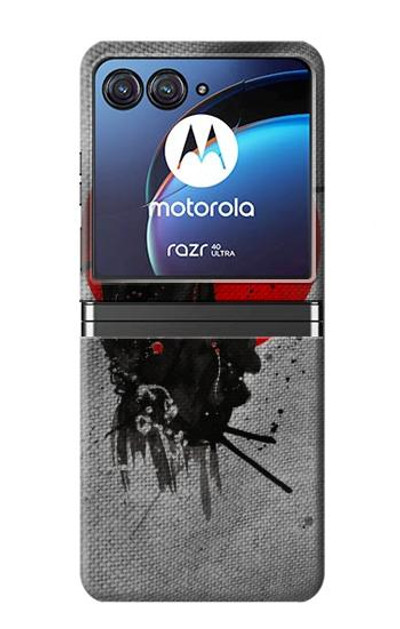 S3517 Japan Flag Samurai Case Cover Custodia per Motorola Razr 40 Ultra