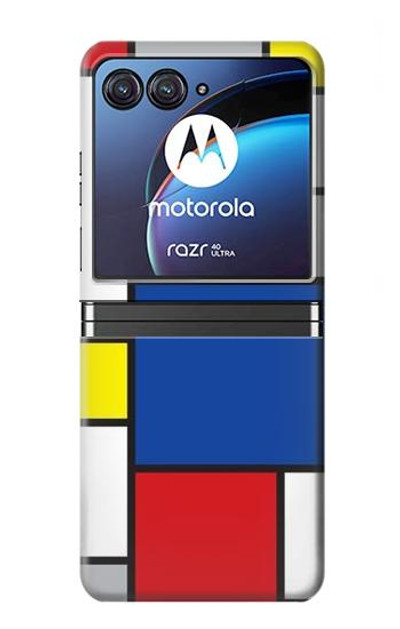 S3536 Modern Art Case Cover Custodia per Motorola Razr 40 Ultra