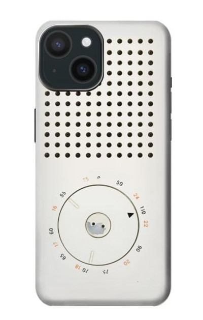 S1857 Retro Transistor Radio Case Cover Custodia per iPhone 15