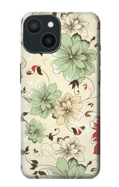 S2179 Flower Floral Vintage Art Pattern Case Cover Custodia per iPhone 15