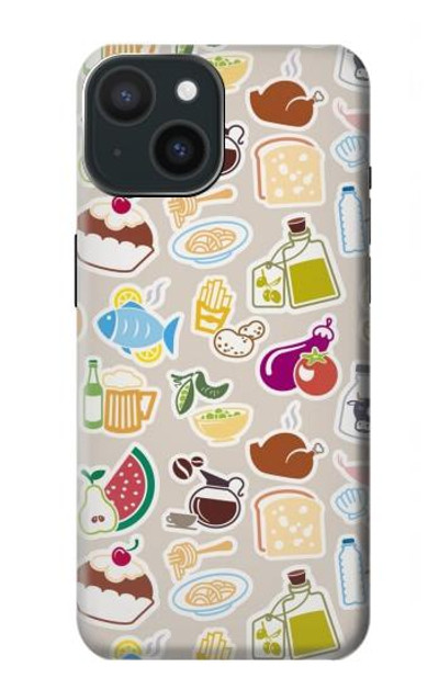 S2321 Food and Drink Seamless Case Cover Custodia per iPhone 15