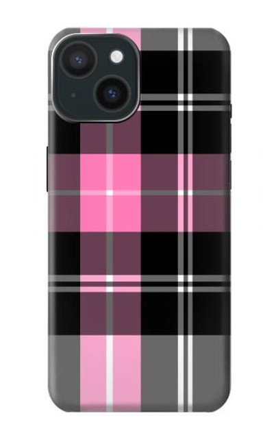 S3091 Pink Plaid Pattern Case Cover Custodia per iPhone 15