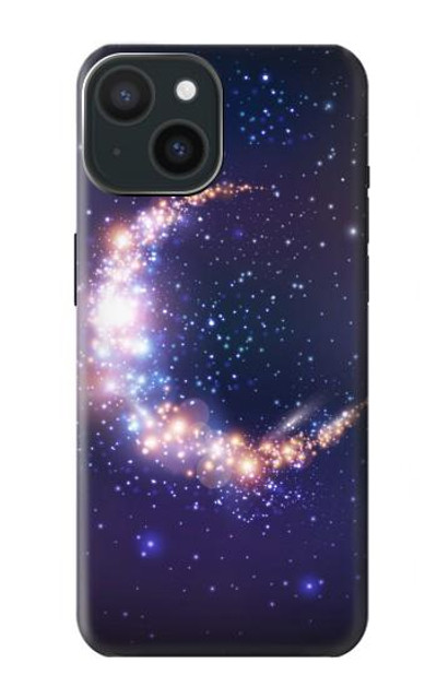 S3324 Crescent Moon Galaxy Case Cover Custodia per iPhone 15