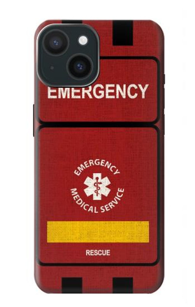 S3957 Emergency Medical Service Case Cover Custodia per iPhone 15