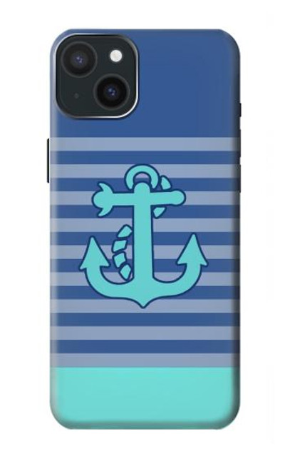 S2081 Nautical Anchor Case Cover Custodia per iPhone 15 Plus