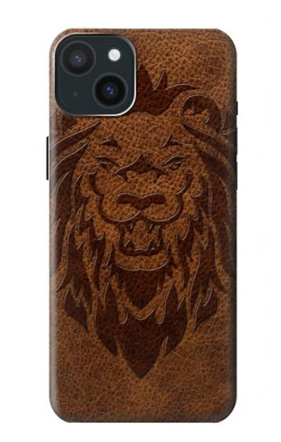 S2529 Leo Zodiac Tattoo Brown Graphic Print Case Cover Custodia per iPhone 15 Plus