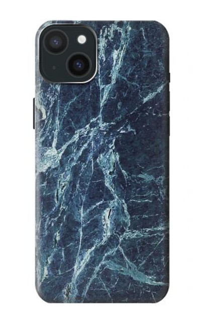 S2799 Light Blue Marble Stone Graphic Printed Case Cover Custodia per iPhone 15 Plus