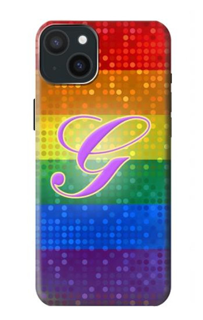 S2899 Rainbow LGBT Gay Pride Flag Case Cover Custodia per iPhone 15 Plus